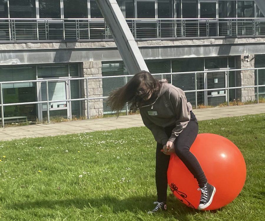 Diving for the finish line, Fraserburgh Academy Activity Day, RGU